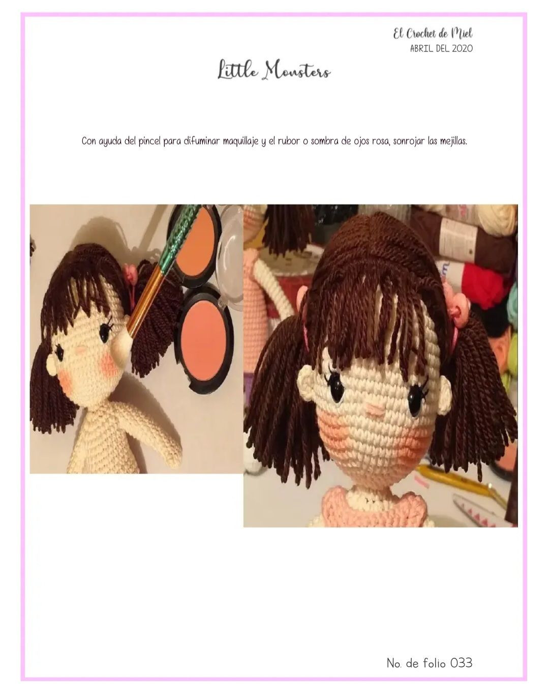 Tutorial Móc Len Búp bê Little Monsters Phần 2