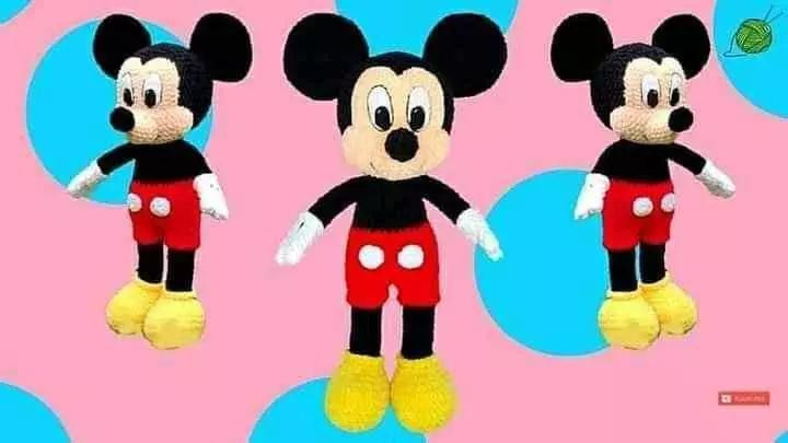 Tutorial Móc Len Búp bê Mickey Mouse Chi Tiết