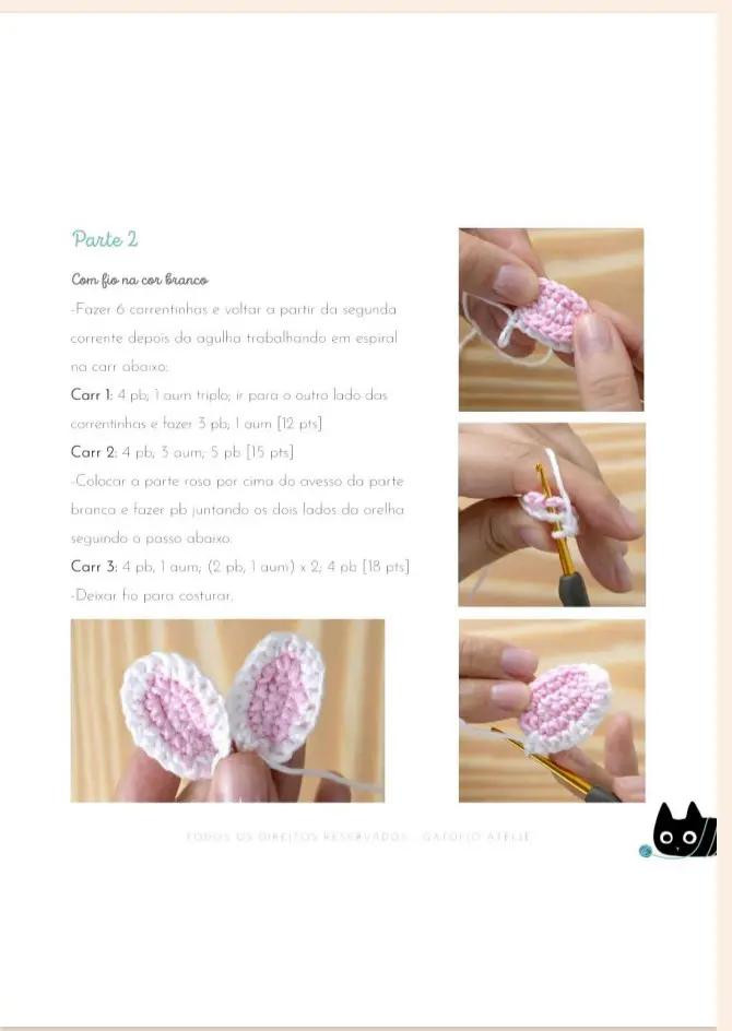 Tutorial Móc Len Búp bê Thỏ Chìa Khói Trắng và Cà Rốt