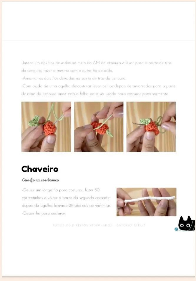 Tutorial Móc Len Búp bê Thỏ Chìa Khói Trắng và Cà Rốt