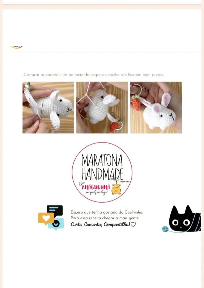 Tutorial Móc Len Búp bê Thỏ Chìa Khói Trắng và Cà Rốt