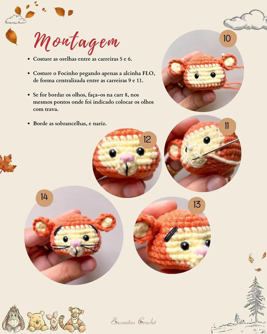 Tutorial Móc Len Chuột Tí hon Tigger - Amigurumi Nhỏ