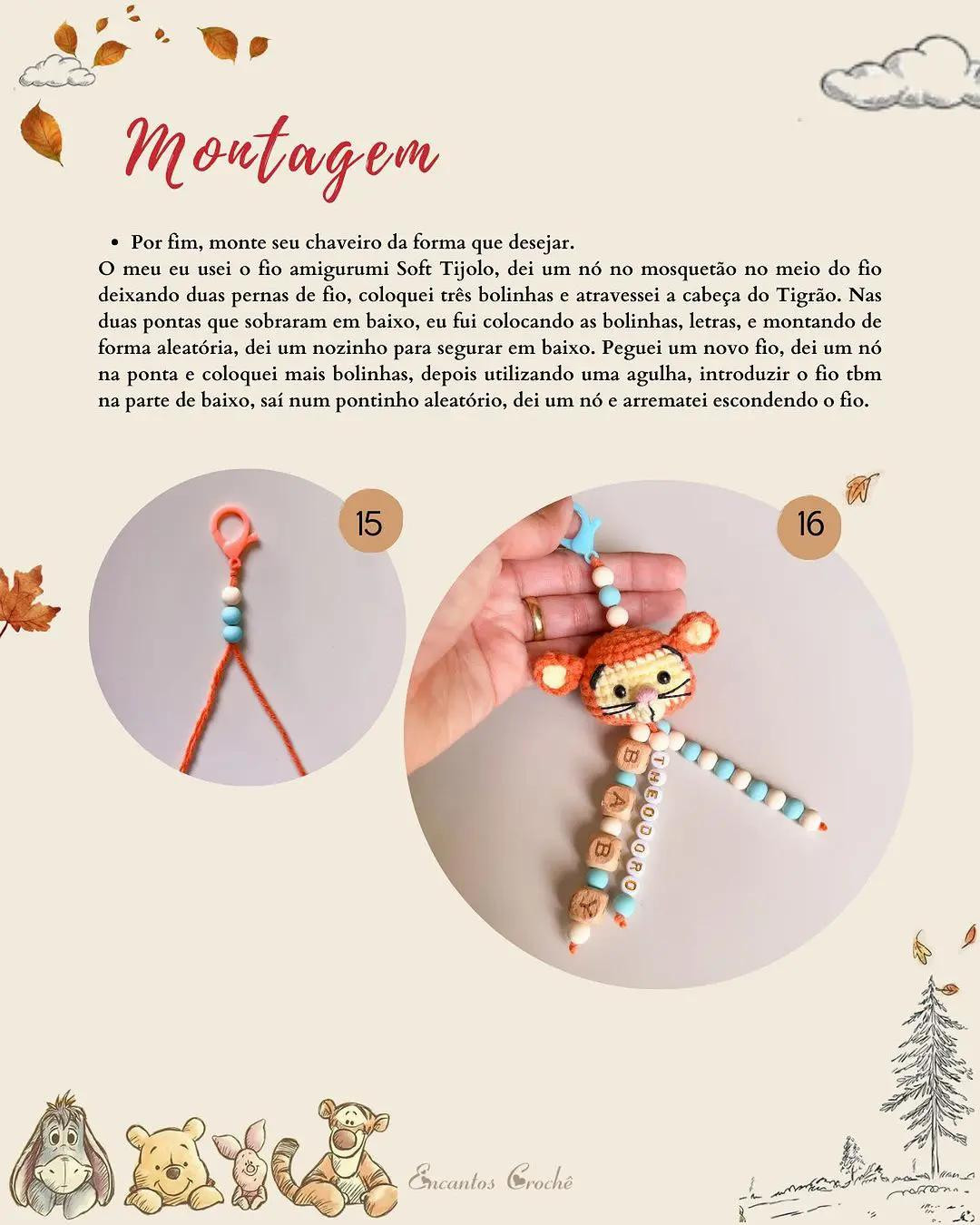 Tutorial Móc Len Chuột Tí hon Tigger - Amigurumi Nhỏ