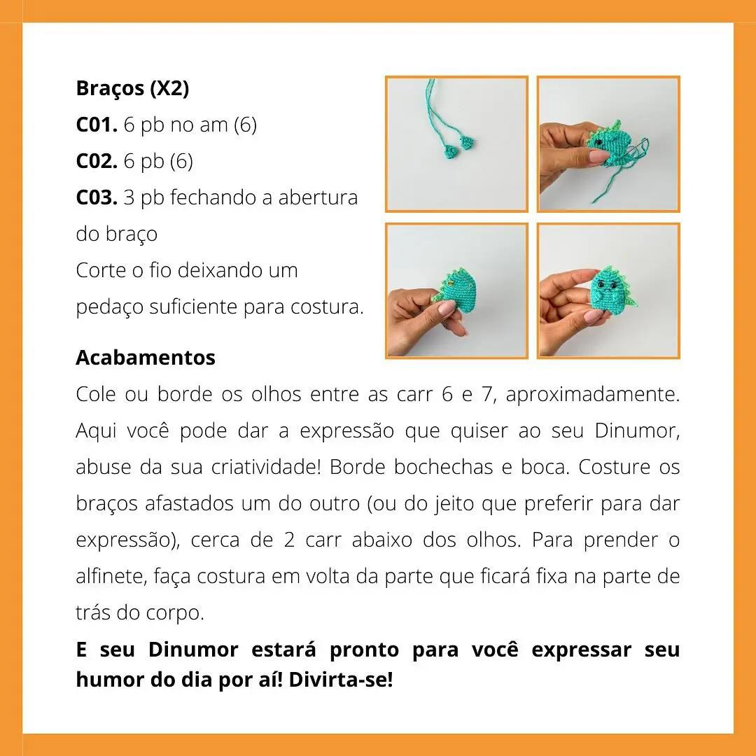 Tutorial Móc Len Con Khủng Long Dễ Thương Đa Màu