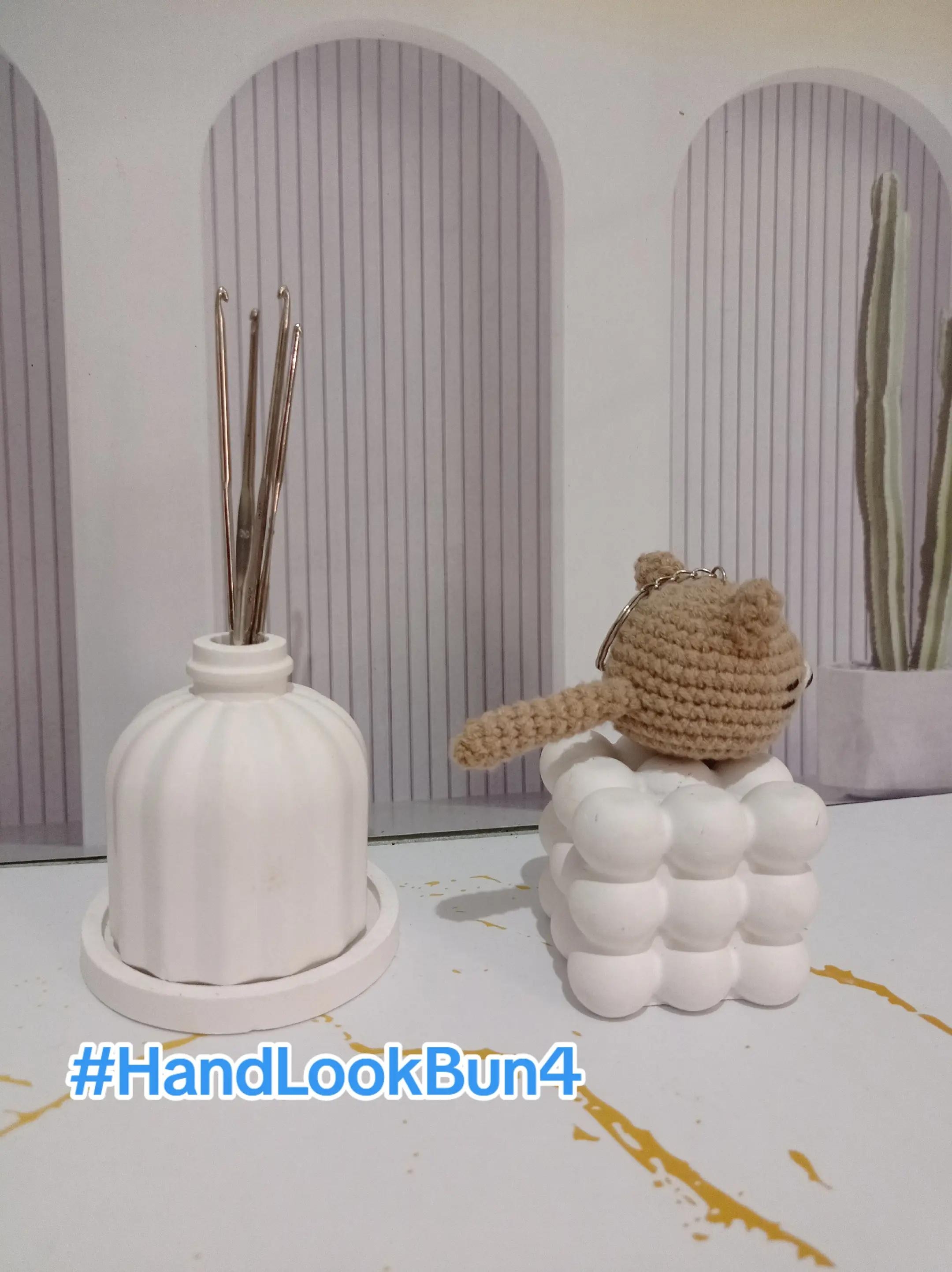 Tutorial Móc Len Đầu Con Mèo Nâu Cute Đơn Giản