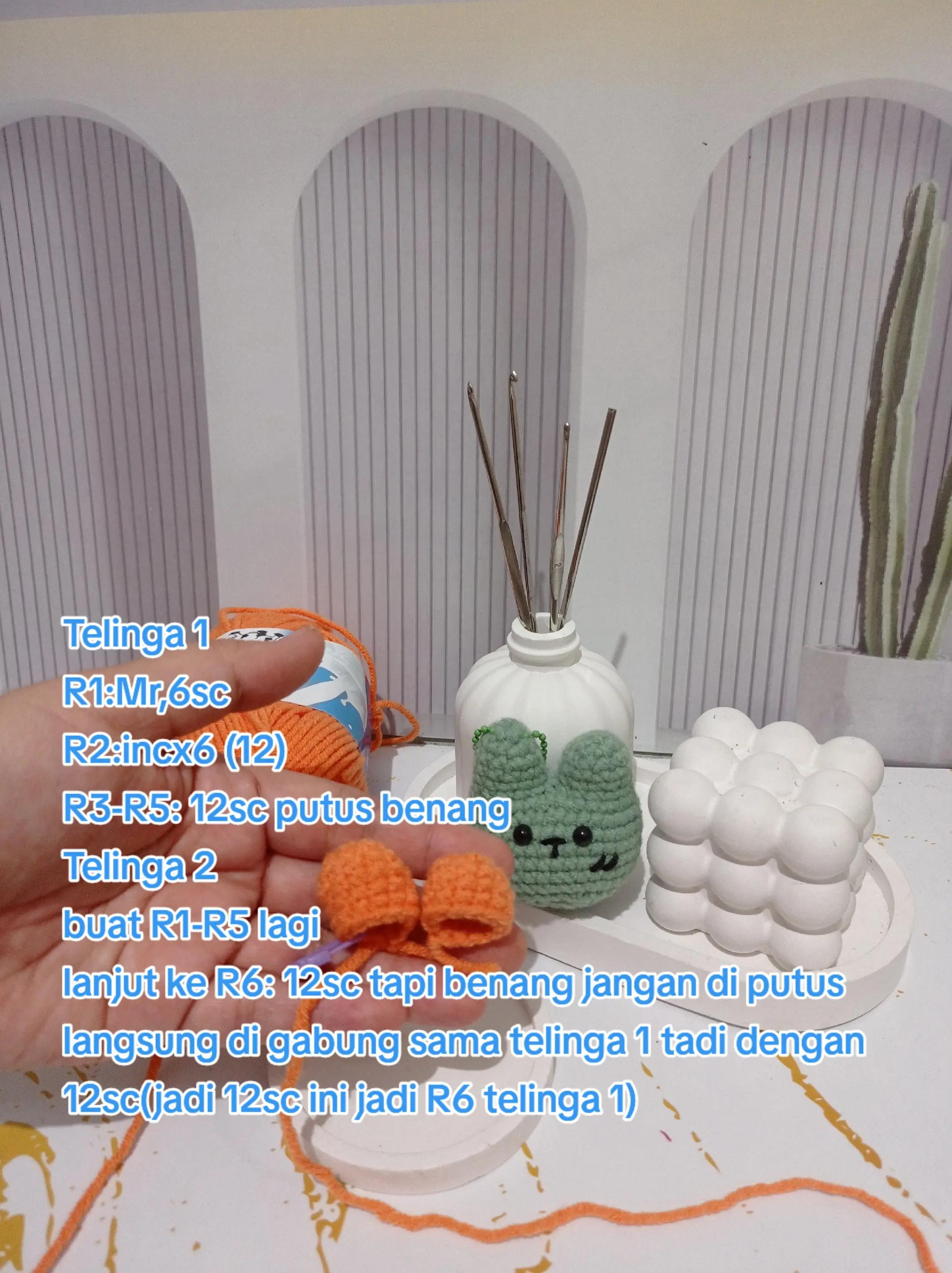 Tutorial Móc Len Đầu Thỏ Cam Dễ Thương Dành Cho Người Mới