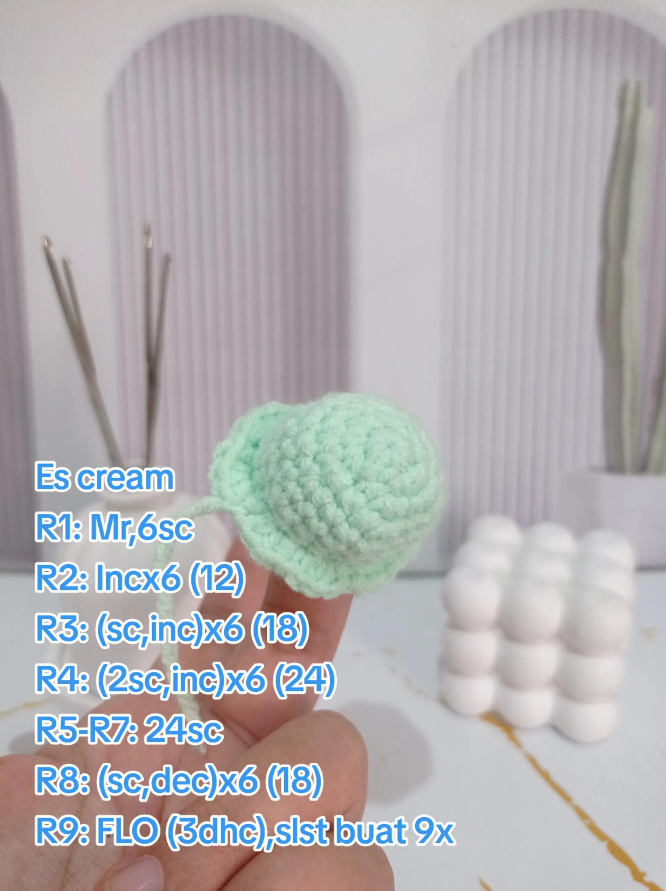 Tutorial Móc Len Es Cream Ngọt Ngào Dành Cho Người Mới Bắt Đầu