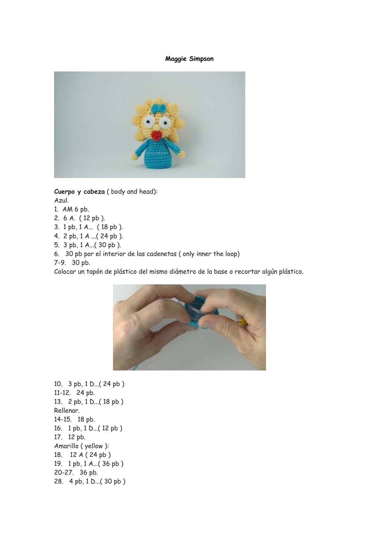 Tutorial Móc Len Gia Đình Simpson: Maggie, Homer, Marge, Bart và Lisa - Hướng Dẫn Chi Tiết