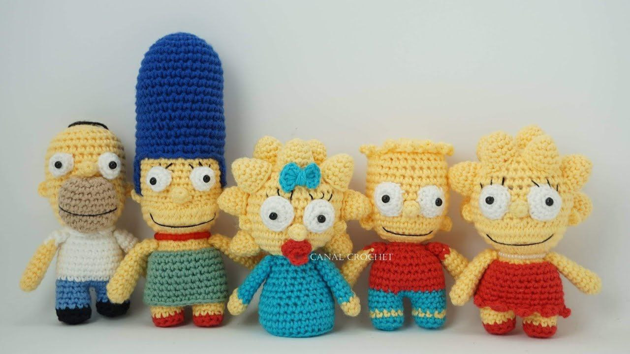 Tutorial Móc Len Gia Đình Simpson: Maggie, Homer, Marge, Bart và Lisa - Hướng Dẫn Chi Tiết
