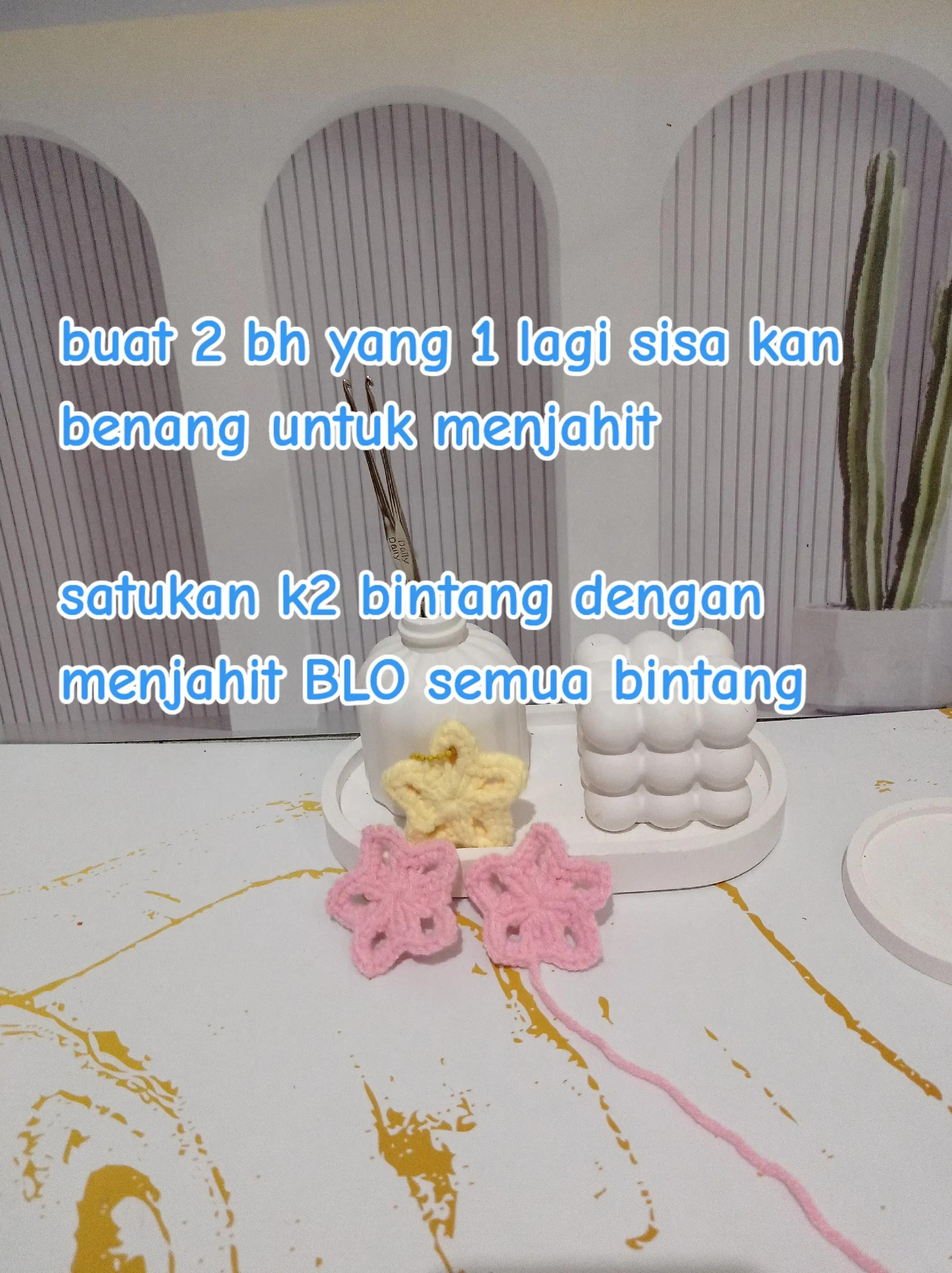 Tutorial Móc Len Hình Ngôi Sao Đơn Giản Màu Hồng Và Vàng