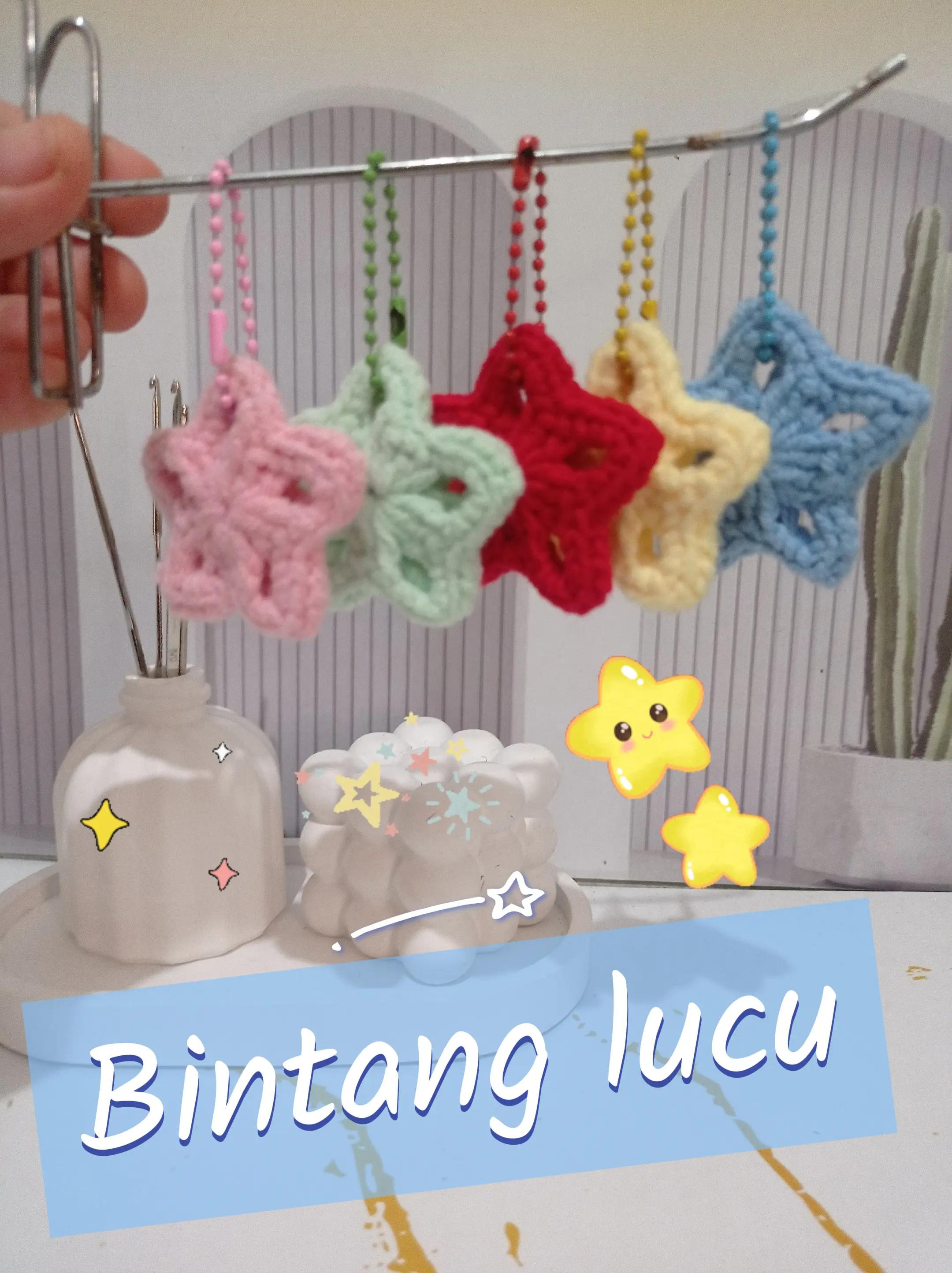 Tutorial Móc Len Hình Ngôi Sao Đơn Giản Màu Hồng Và Vàng