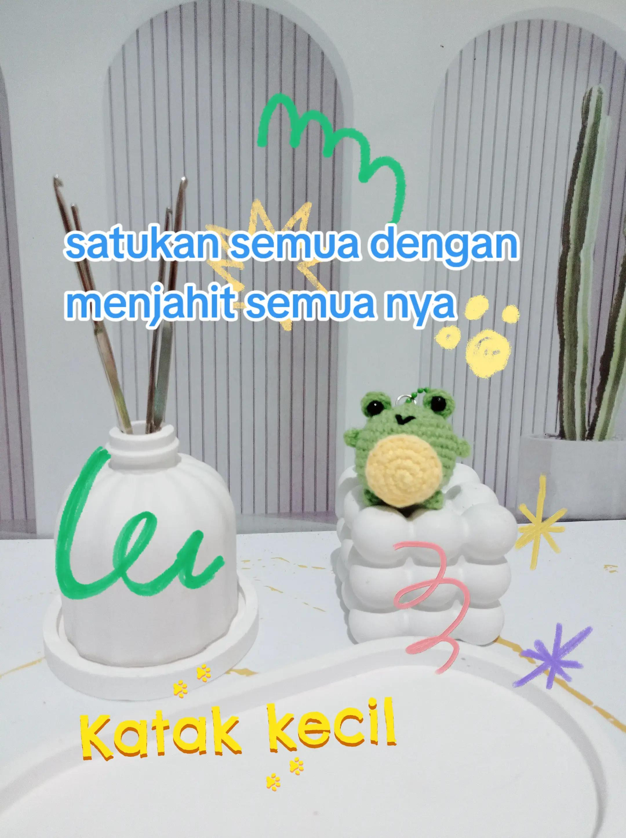 Tutorial Móc Len Katak Xanh Nhỏ Gọn (Froggy Amigurumi)