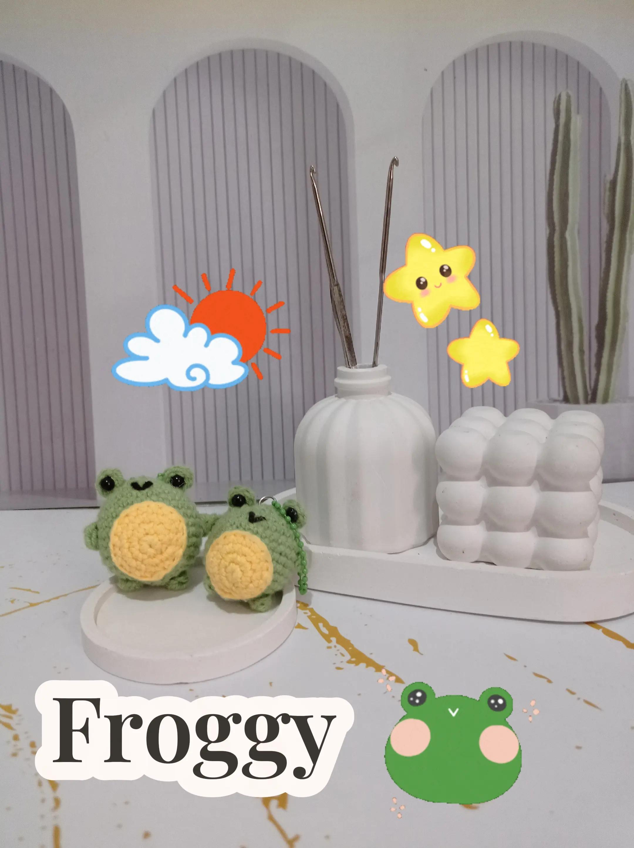 Tutorial Móc Len Katak Xanh Nhỏ Gọn (Froggy Amigurumi)
