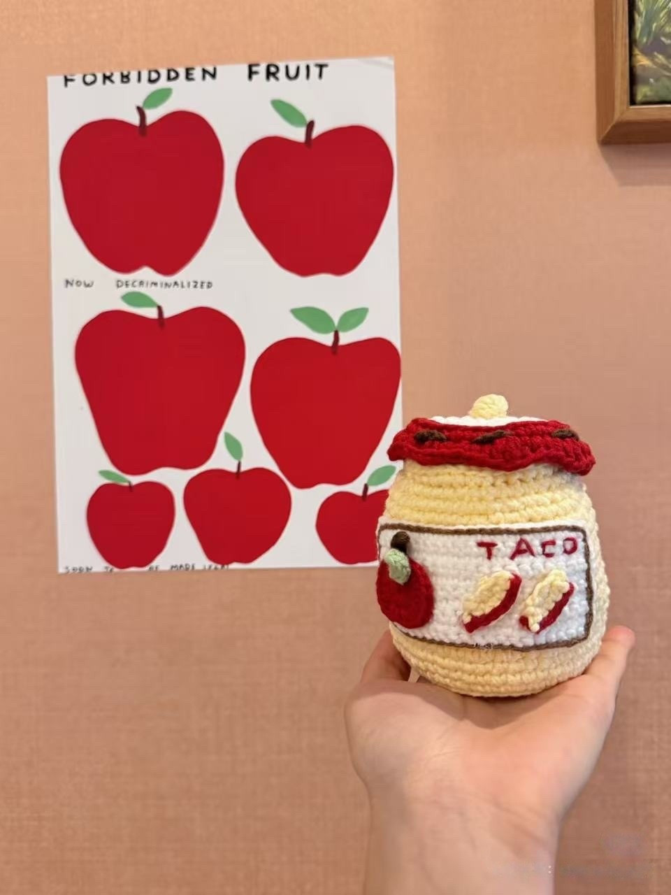 Tutorial Móc Len Lata Mứt Táo - Apple Jam Jar Crochet Pattern