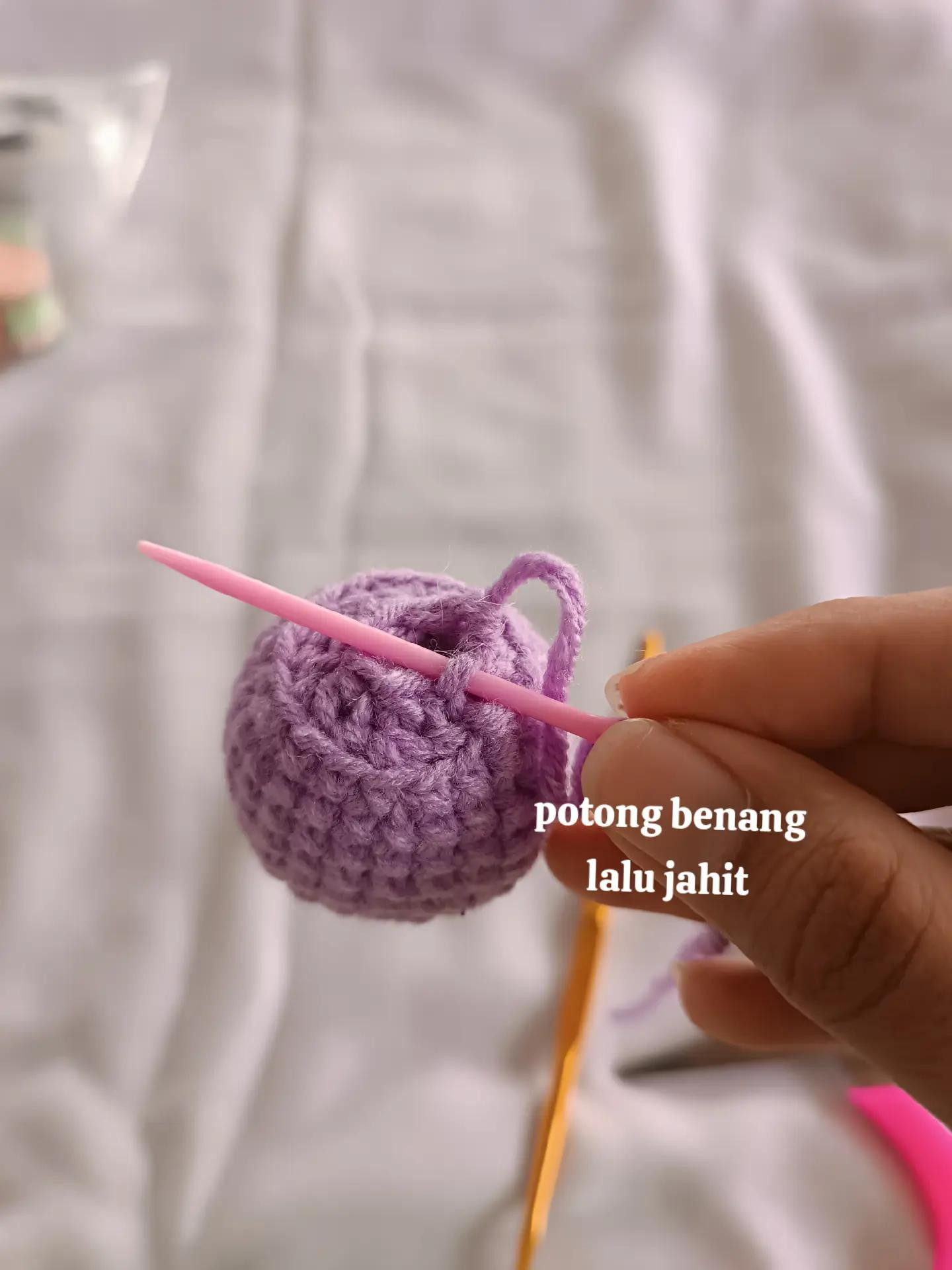Tutorial Móc Len Octopus Mini Tím Cam Dễ Thương