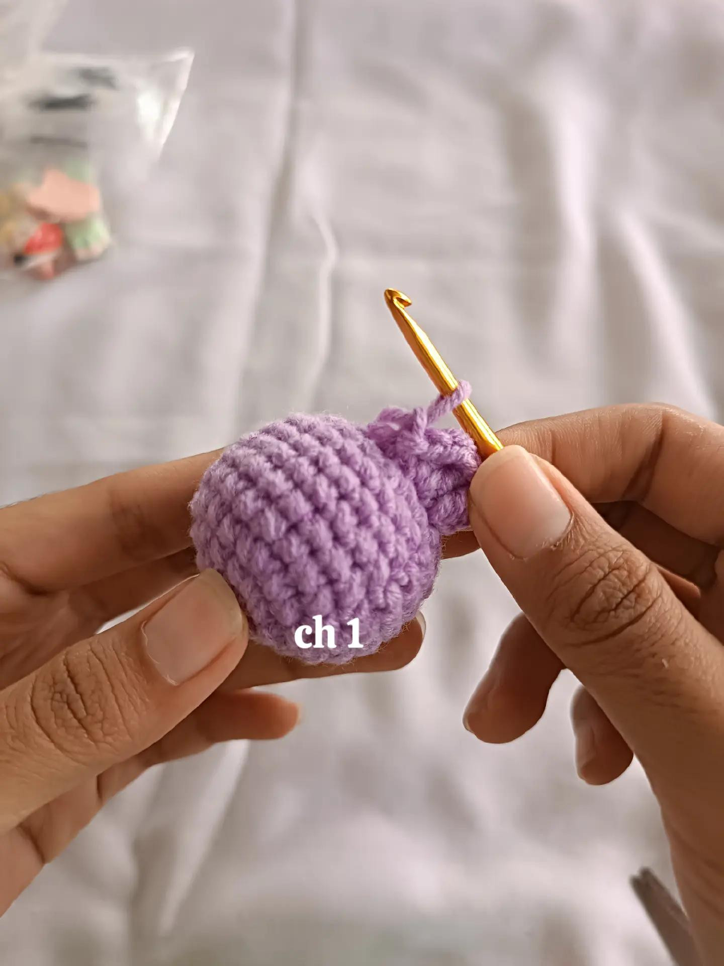 Tutorial Móc Len Octopus Mini Tím Cam Dễ Thương