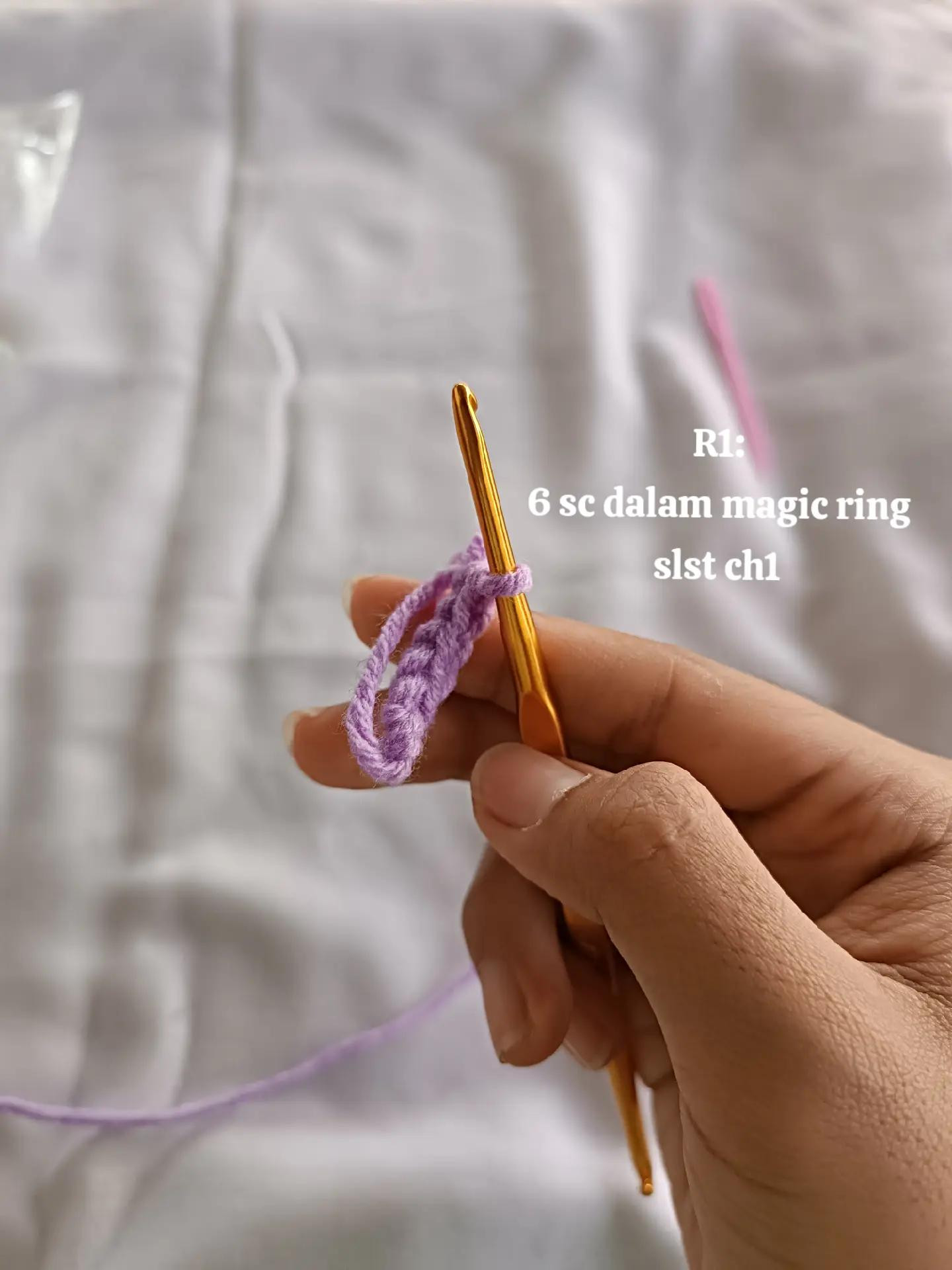 Tutorial Móc Len Octopus Mini Tím Cam Dễ Thương