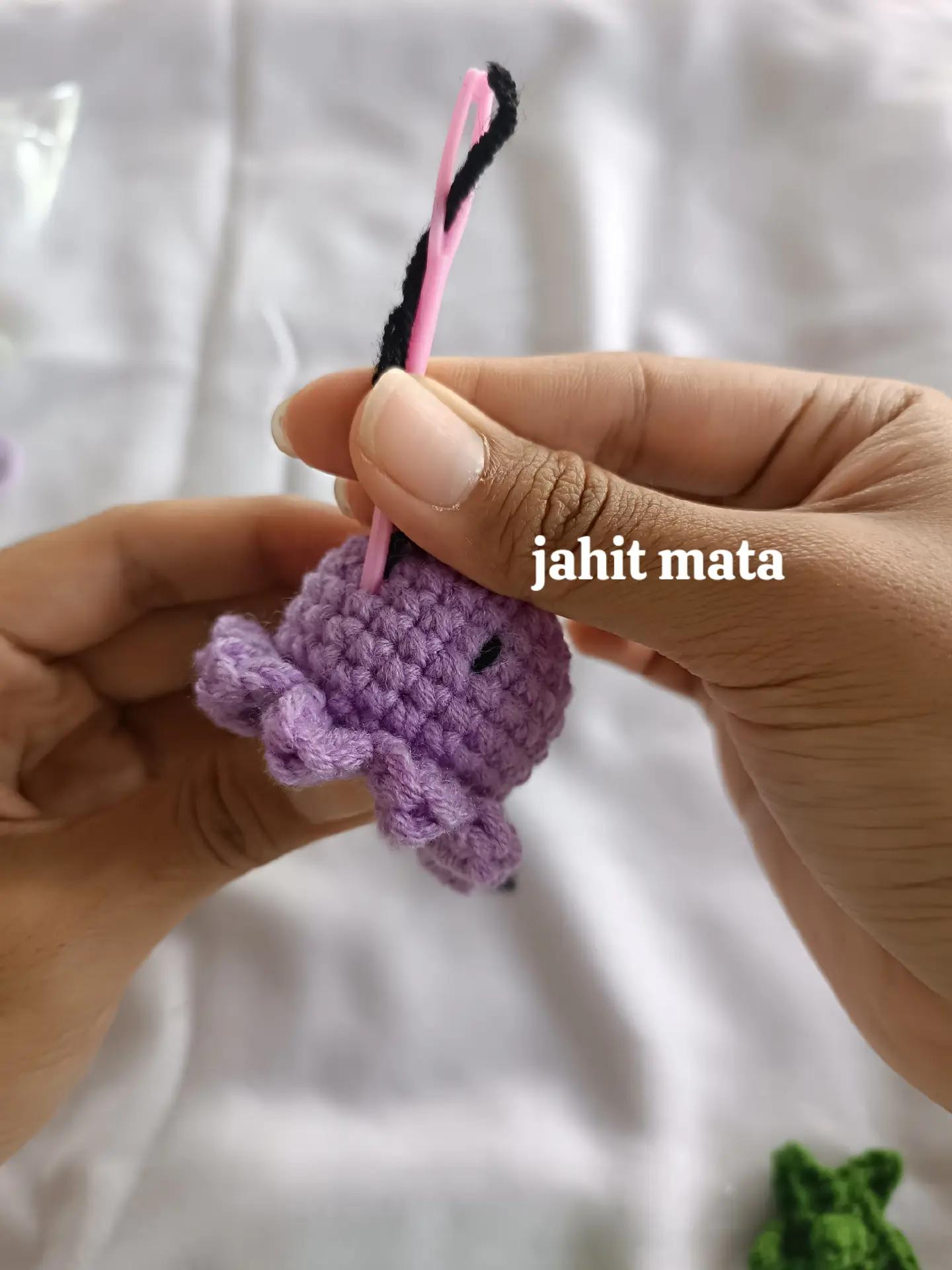 Tutorial Móc Len Octopus Mini Tím Cam Dễ Thương