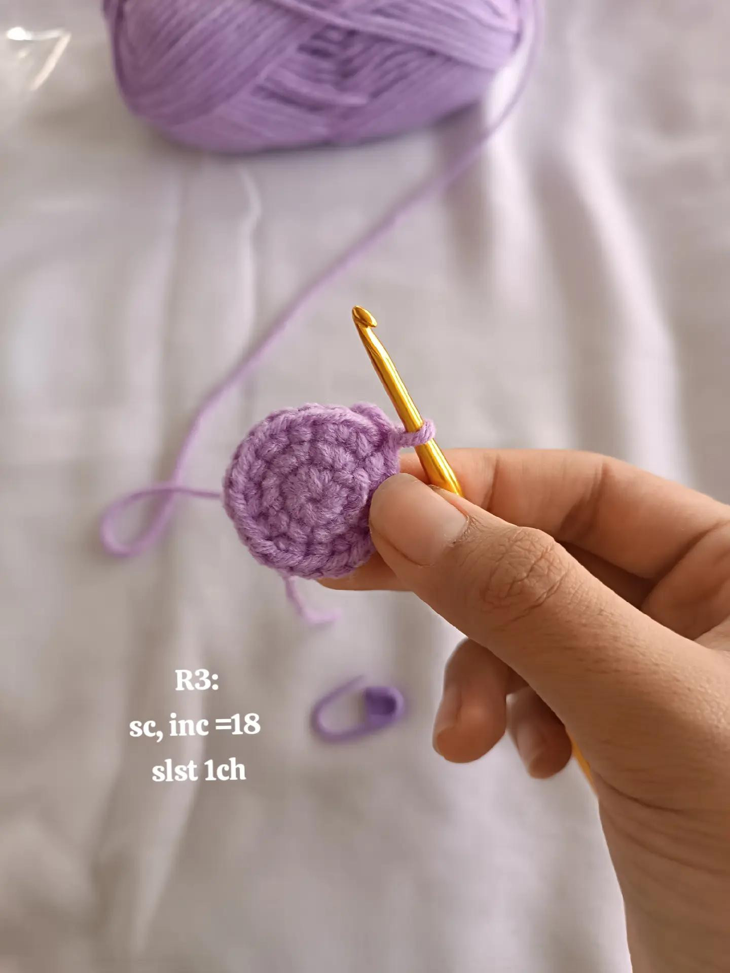 Tutorial Móc Len Octopus Mini Tím Cam Dễ Thương