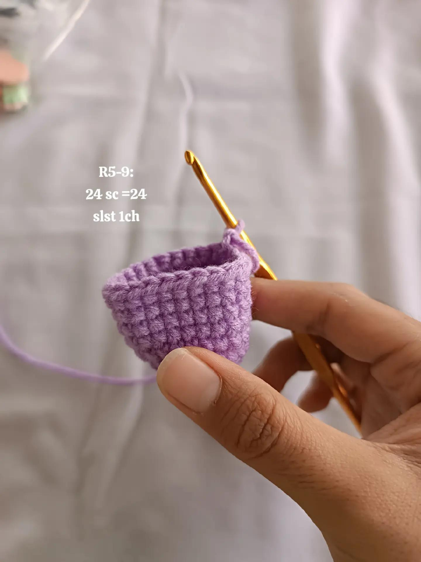 Tutorial Móc Len Octopus Mini Tím Cam Dễ Thương