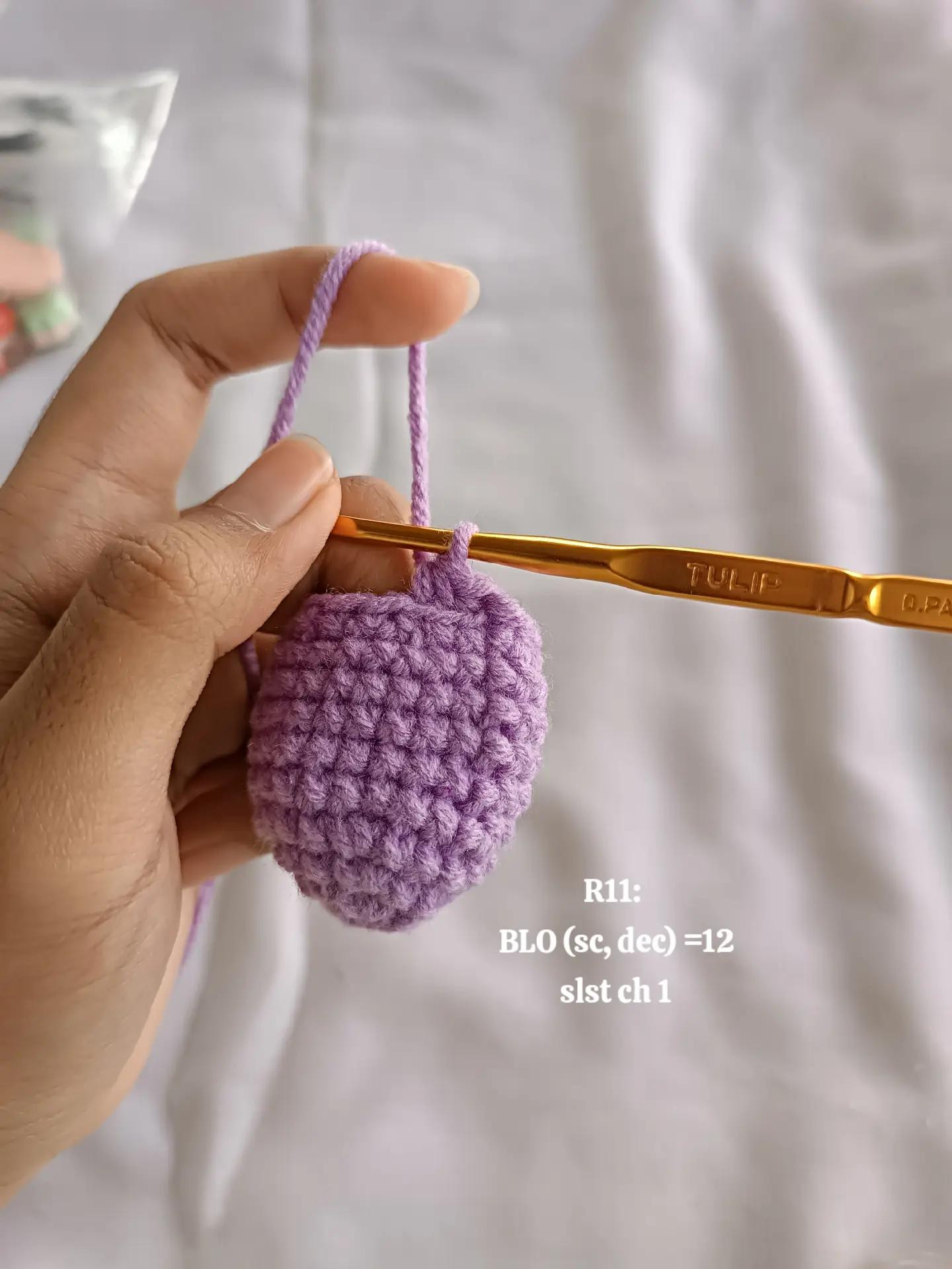 Tutorial Móc Len Octopus Mini Tím Cam Dễ Thương