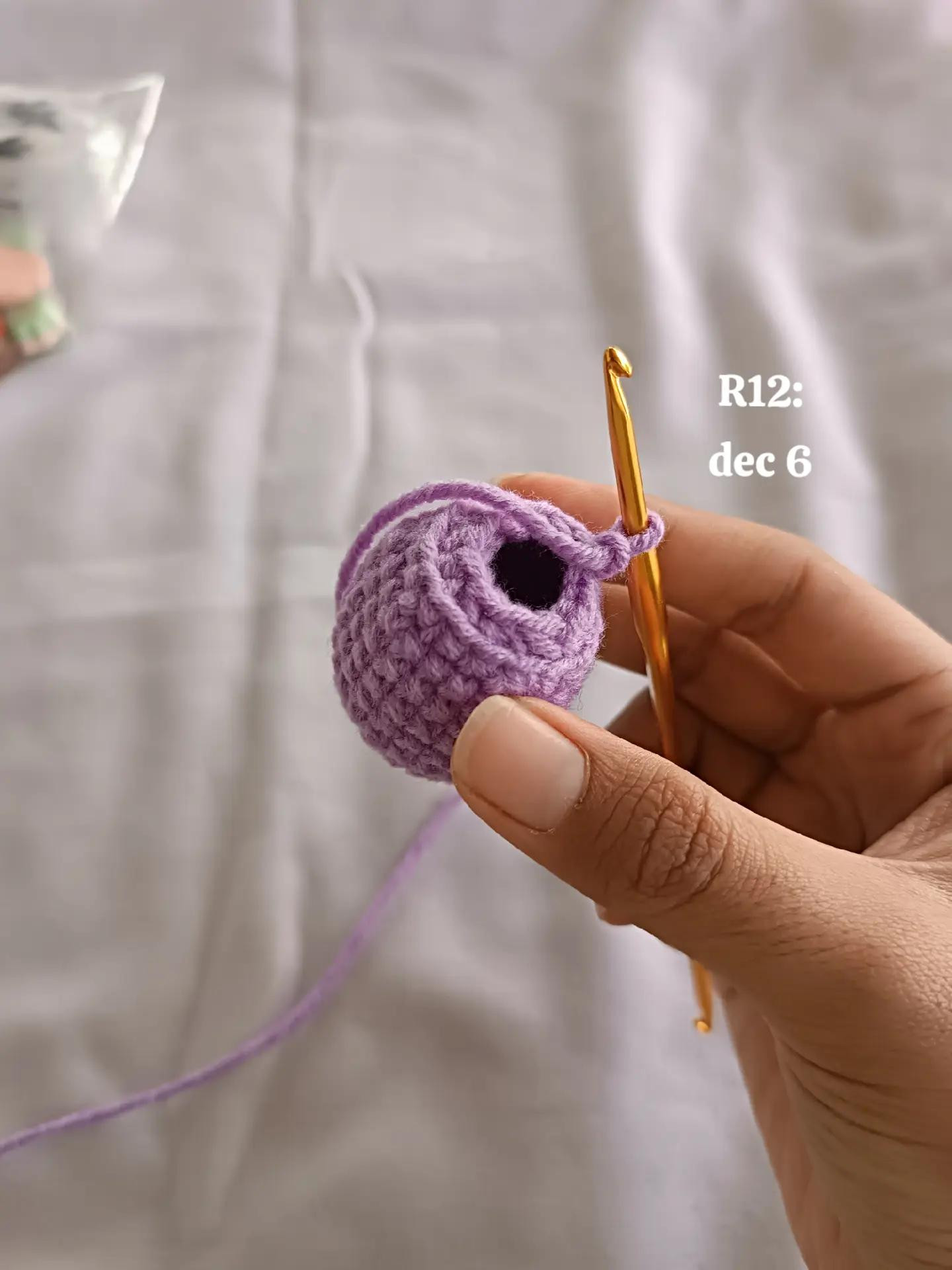 Tutorial Móc Len Octopus Mini Tím Cam Dễ Thương