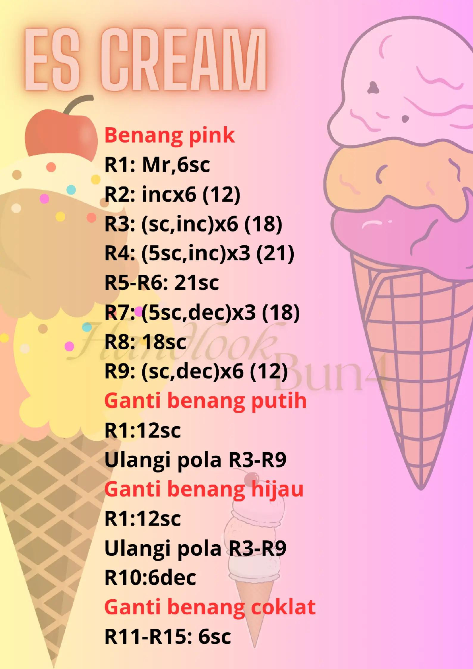 Tutorial Móc Len Que Kem Ba Màu: Pink, Trắng, Xanh