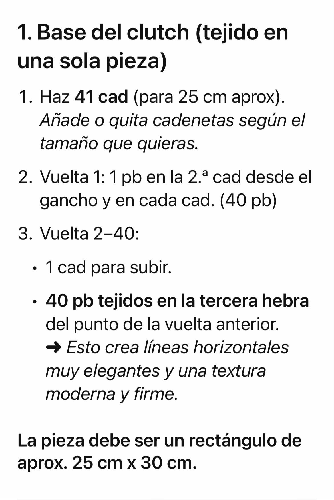 Tutorial para hacer Clutch de crochet con hilo algodón