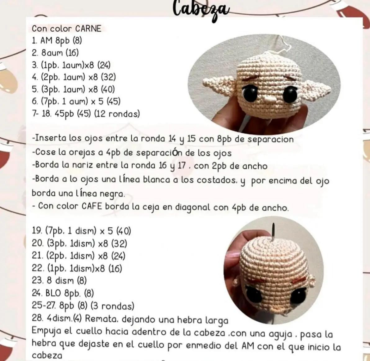 Tutorial paso a paso Amigurumi Duende Navideño