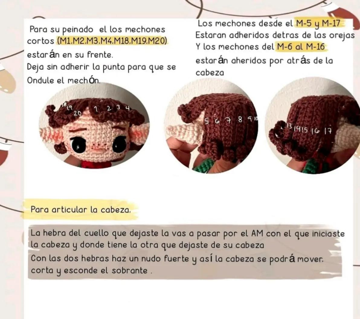 Tutorial paso a paso Amigurumi Duende Navideño