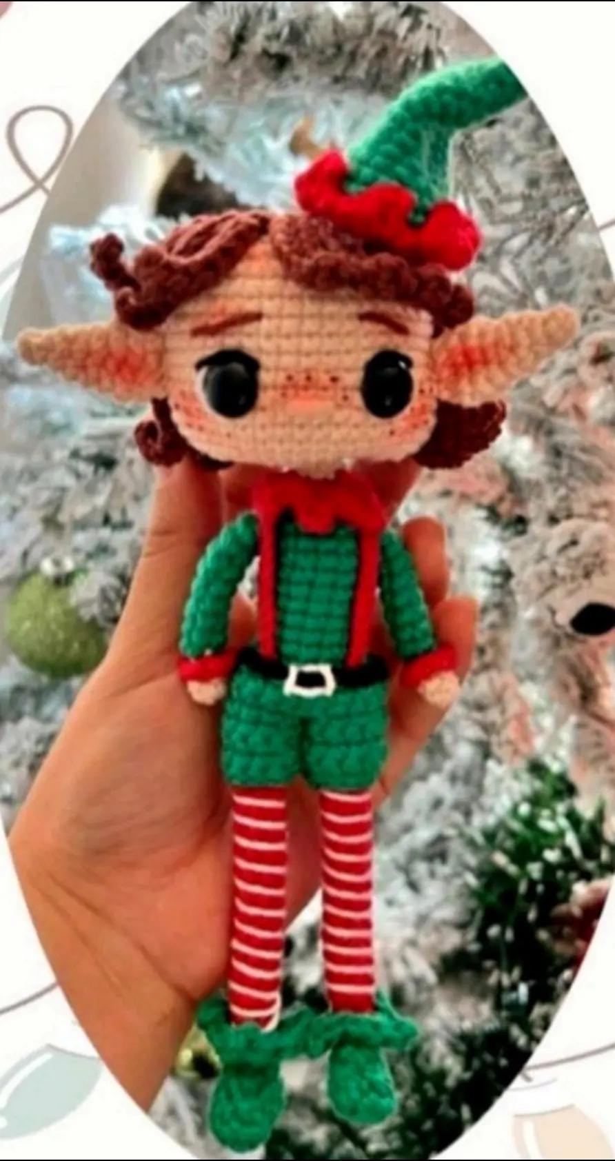 Tutorial paso a paso Amigurumi Duende Navideño