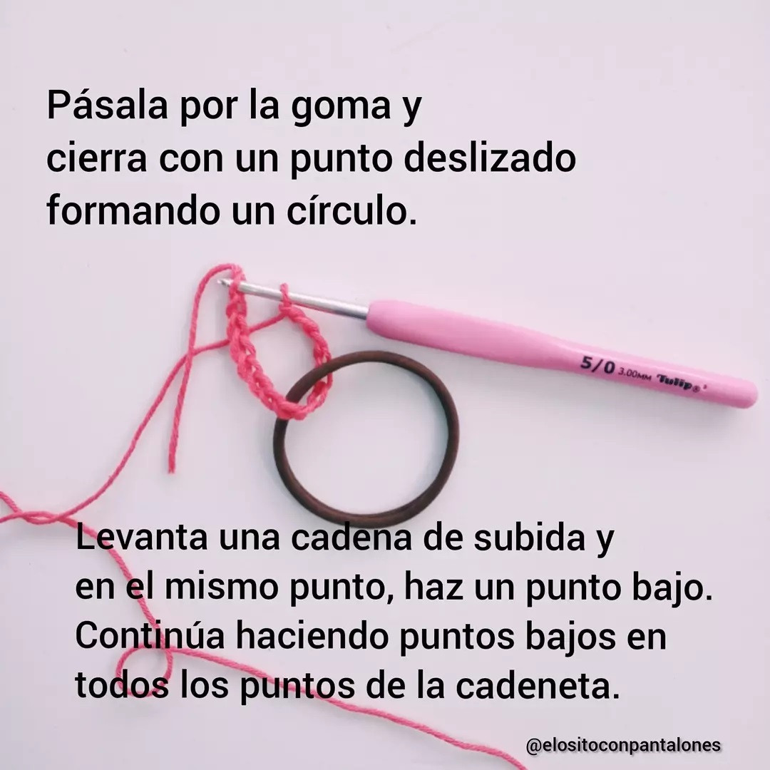 Tutorial paso a paso para hacer Scrunchies (Coleteros) de crochet fáciles y coloridos