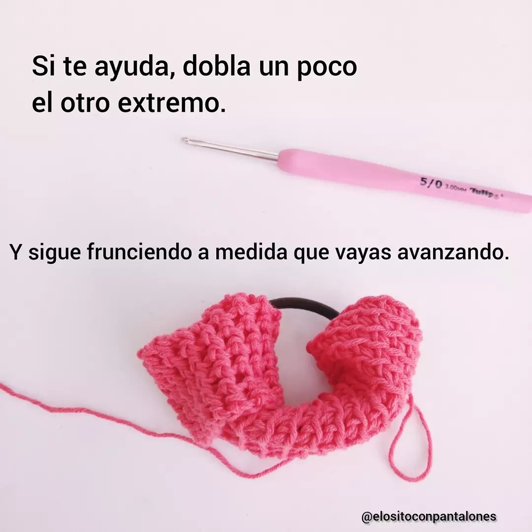 Tutorial paso a paso para hacer Scrunchies (Coleteros) de crochet fáciles y coloridos