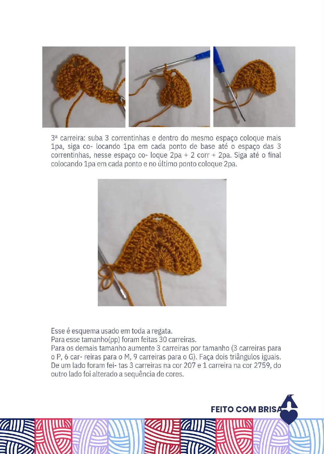 Tutorial Regata Móc Len Màu Vàng Nâu - Hướng Dẫn Chi Tiết Từng Bước