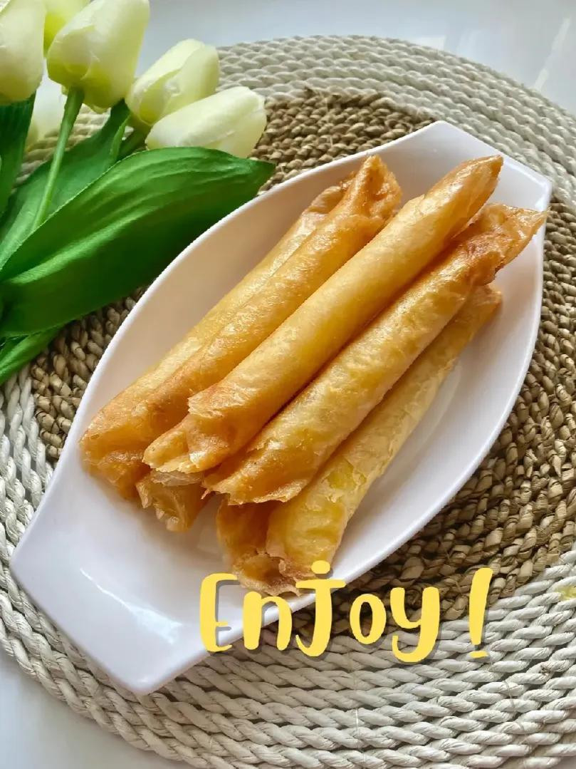 Tutorial Resep Roll Tape: Camar Kriuk Manis Gula Merah