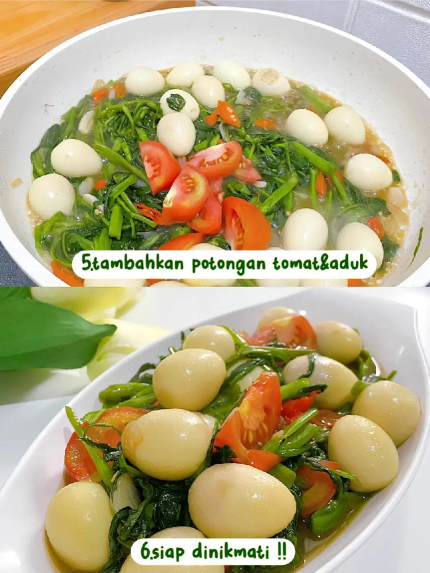 Tutorial Tumis Kangkung Telur Puyuh: Cách nấu rau muống xào trứng cút đơn giản, ngon miệng