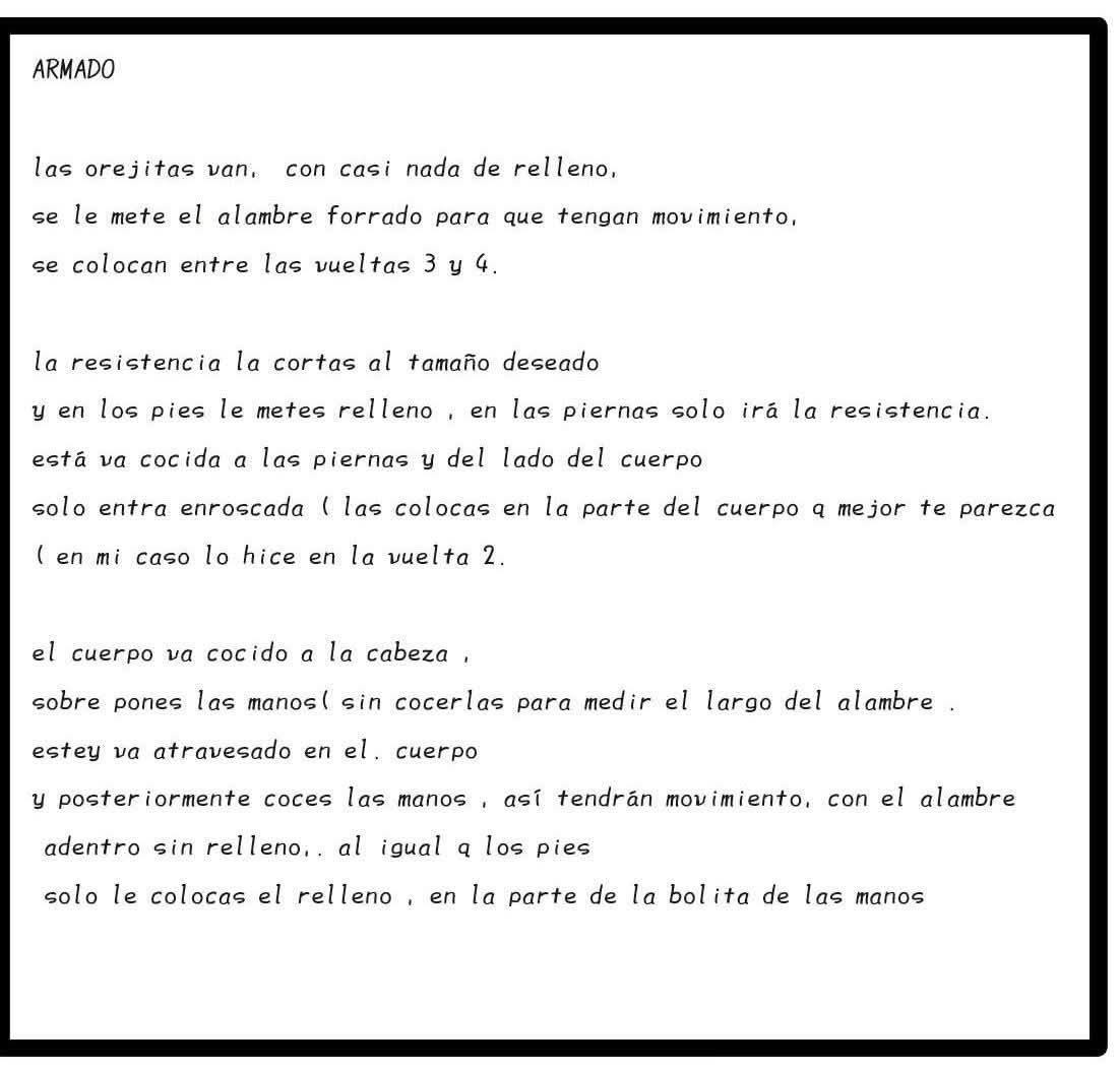 Tutoriales de amigurumi: conejo rojo con patas largas