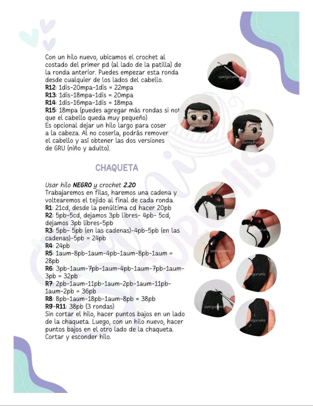 Tutoriales de ganchillo para muñecos amigurumi: materiales y patrones paso a paso