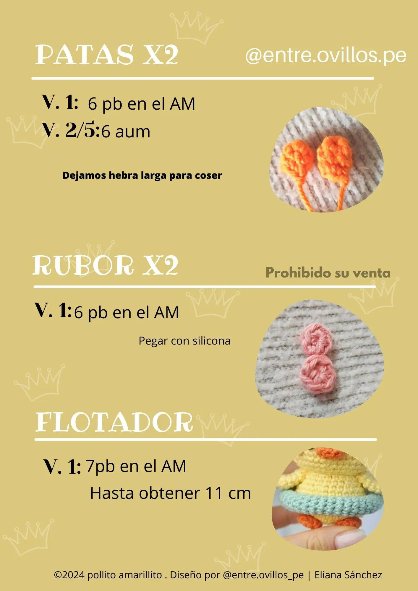 Tutoriales de Pollito Amarillito: Materiales y Patrones para Cabeza, Cuerpo y Alas