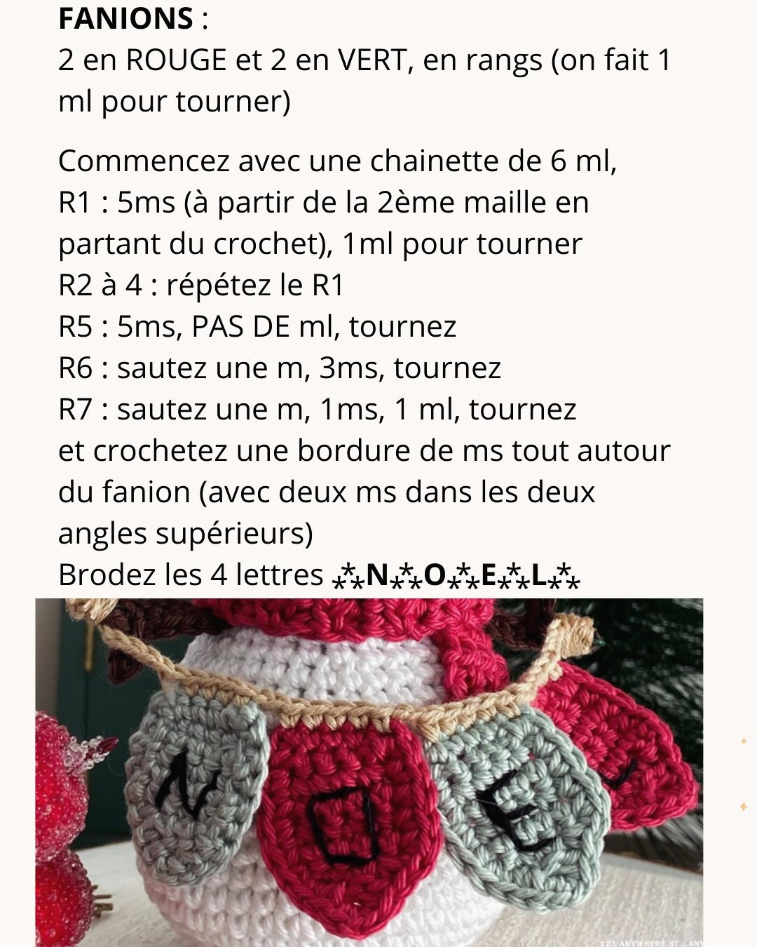Tutoriel Crochet Bonhomme de Neige Amigurumi Noël avec Bannière JOYEUX