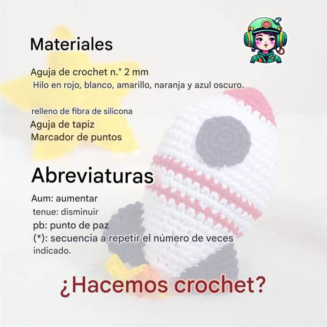 Tutoriel Crochet Fusée Amigurumi : Patron Gratuit