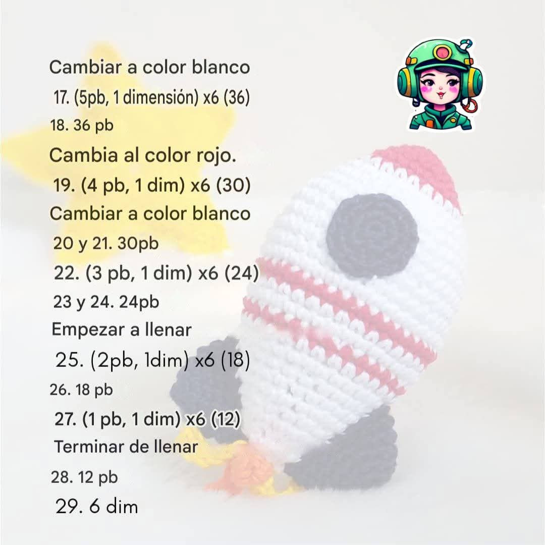 Tutoriel Crochet Fusée Amigurumi : Patron Gratuit