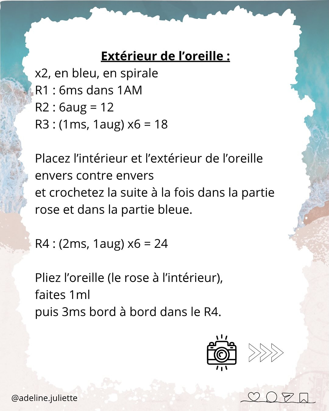 Tutoriel Crochet Stitch Partie 2 : Oreilles, Bras et Pattes - Patron Amigurumi Bleu Gratuit