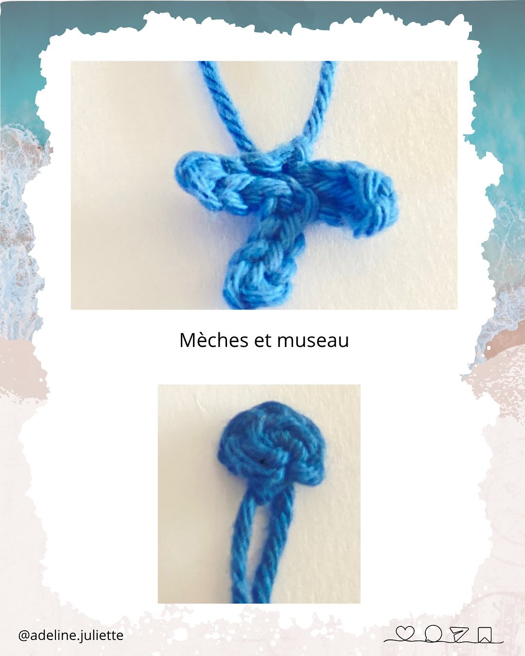Tutoriel Crochet Stitch Partie 2 : Oreilles, Bras et Pattes - Patron Amigurumi Bleu Gratuit