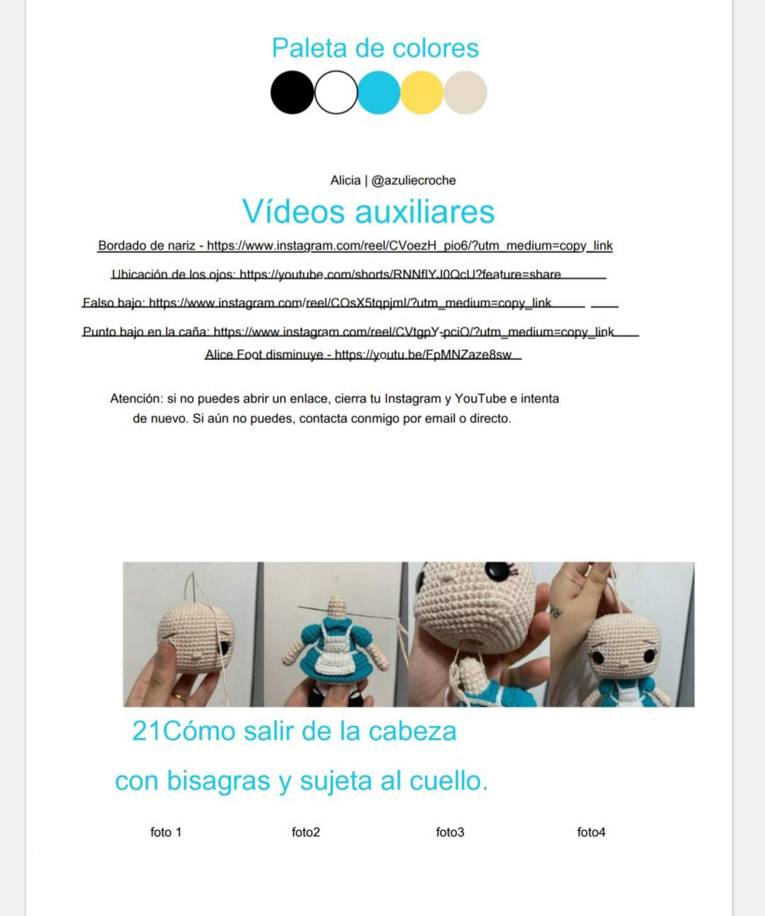 Tutoriel de tricotage d'Alice au pays des merveilles en amigurumi