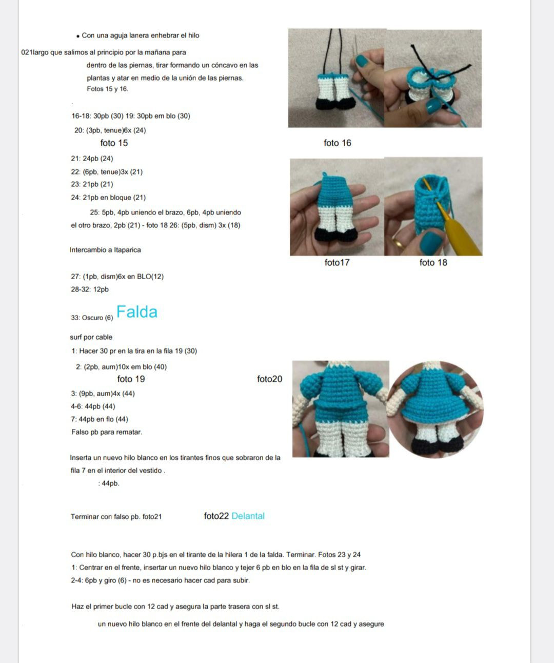 Tutoriel de tricotage d'Alice au pays des merveilles en amigurumi