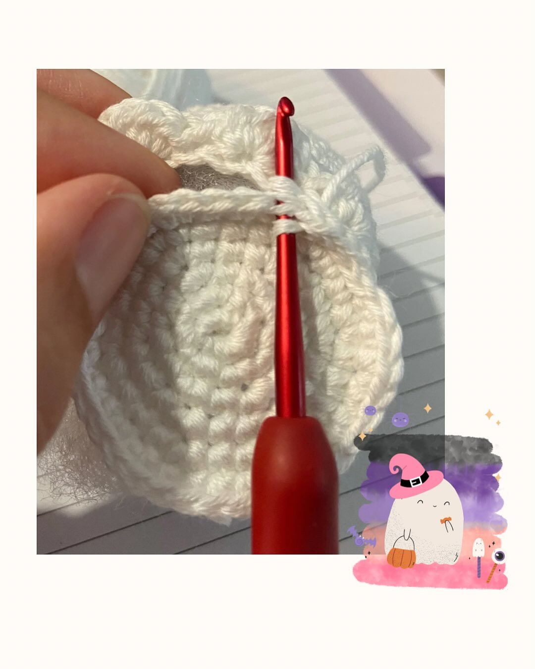 Tutoriel gratuit : Comment crocheter un petit fantôme mignon pour Halloween (Amigurumi)