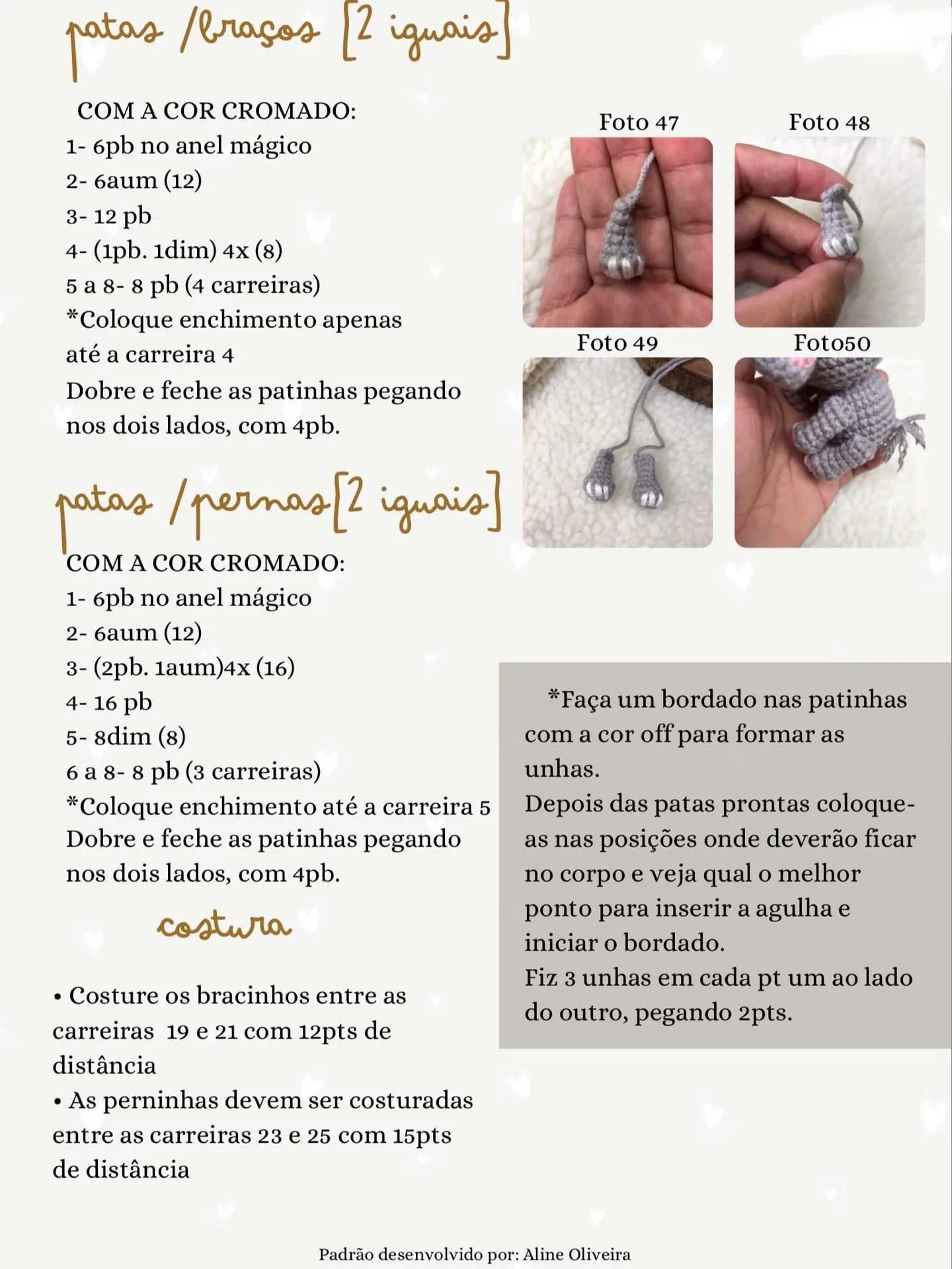 Tutoriel gratuit pour éléphant amigurumi gris et rose