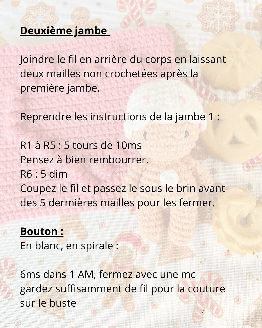 Tutoriel Móc Len Búp bê Baby Chou Pain d'épices: Hướng dẫn chi tiết cách móc nhân vật gừng Noel dễ thương