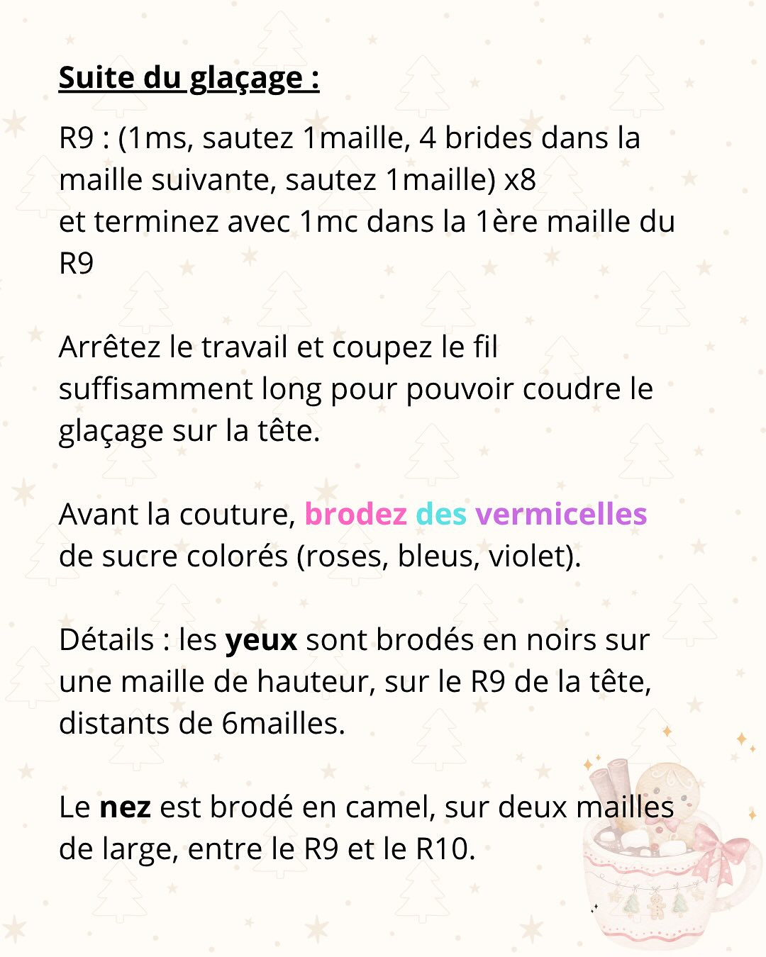 Tutoriel Móc Len Búp bê Baby Chou Pain d'épices: Hướng dẫn chi tiết cách móc nhân vật gừng Noel dễ thương